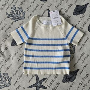 Zara Striped Rib Top